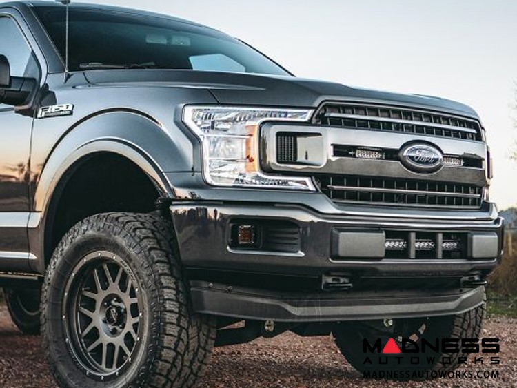 Ford F150 LED Light Bar Bumper Mount Front Black Powdercoat 20"